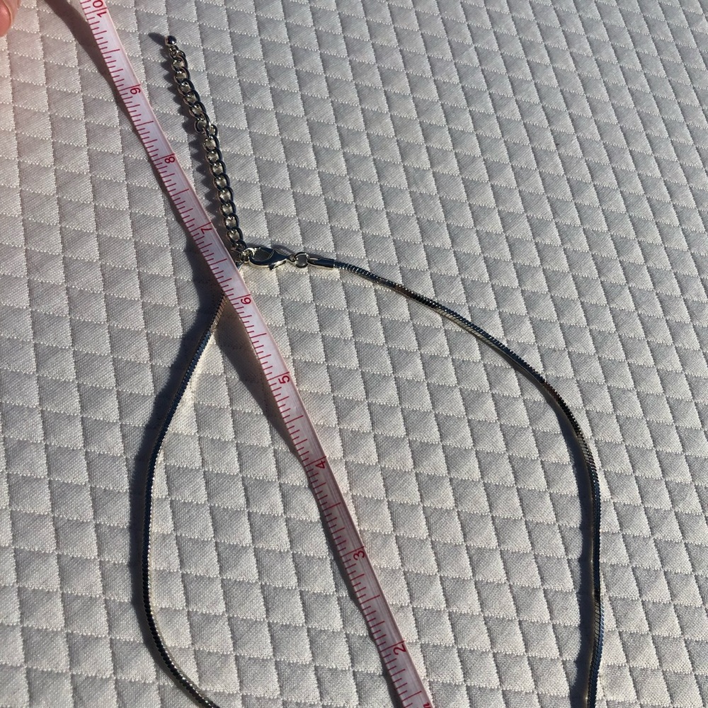 Silver Colored Statement Piece Necklace - image 6